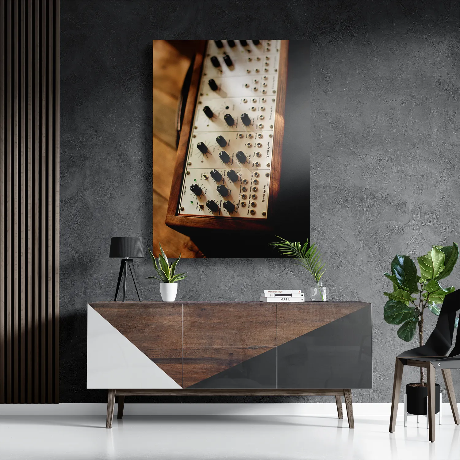 Schilderij Old School Fotocamera Rechthoek Verticaal Template DB 50 70 Verticaal Retro 3 3