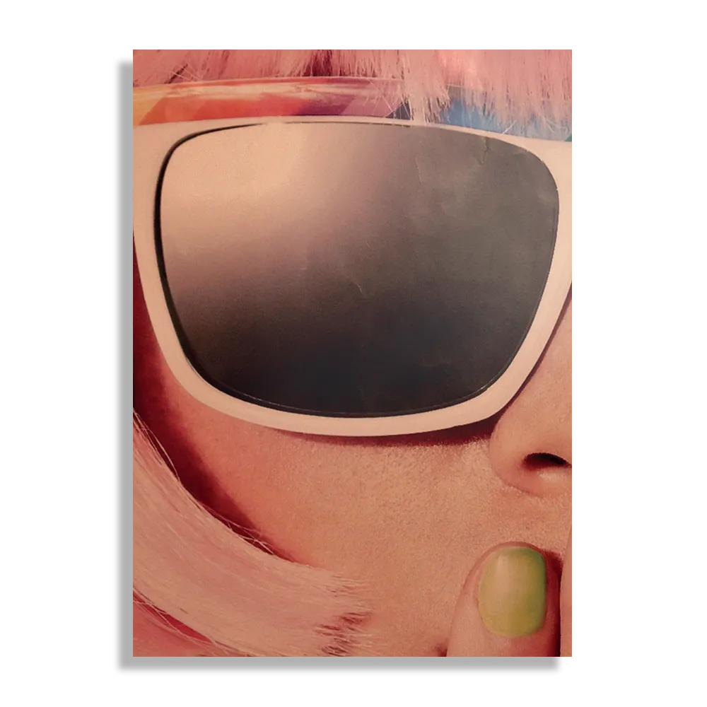 Schilderij Keep Silence Hippie Rechthoek Verticaal Template DB 50 70 Verticaal Retro 9 1