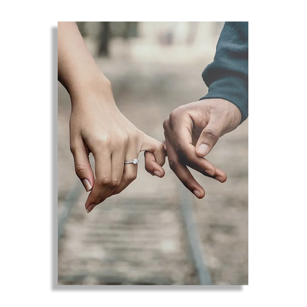 Schilderij Pak Maar Mijn Hand Rechthoek Verticaal Template DB 50 70 Verticaal Romantisch 1 1