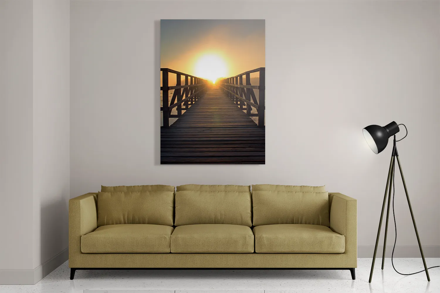 Schilderij Zonsondergang Rechthoek Verticaal Template DB 50 70 Verticaal Romantisch 10 2