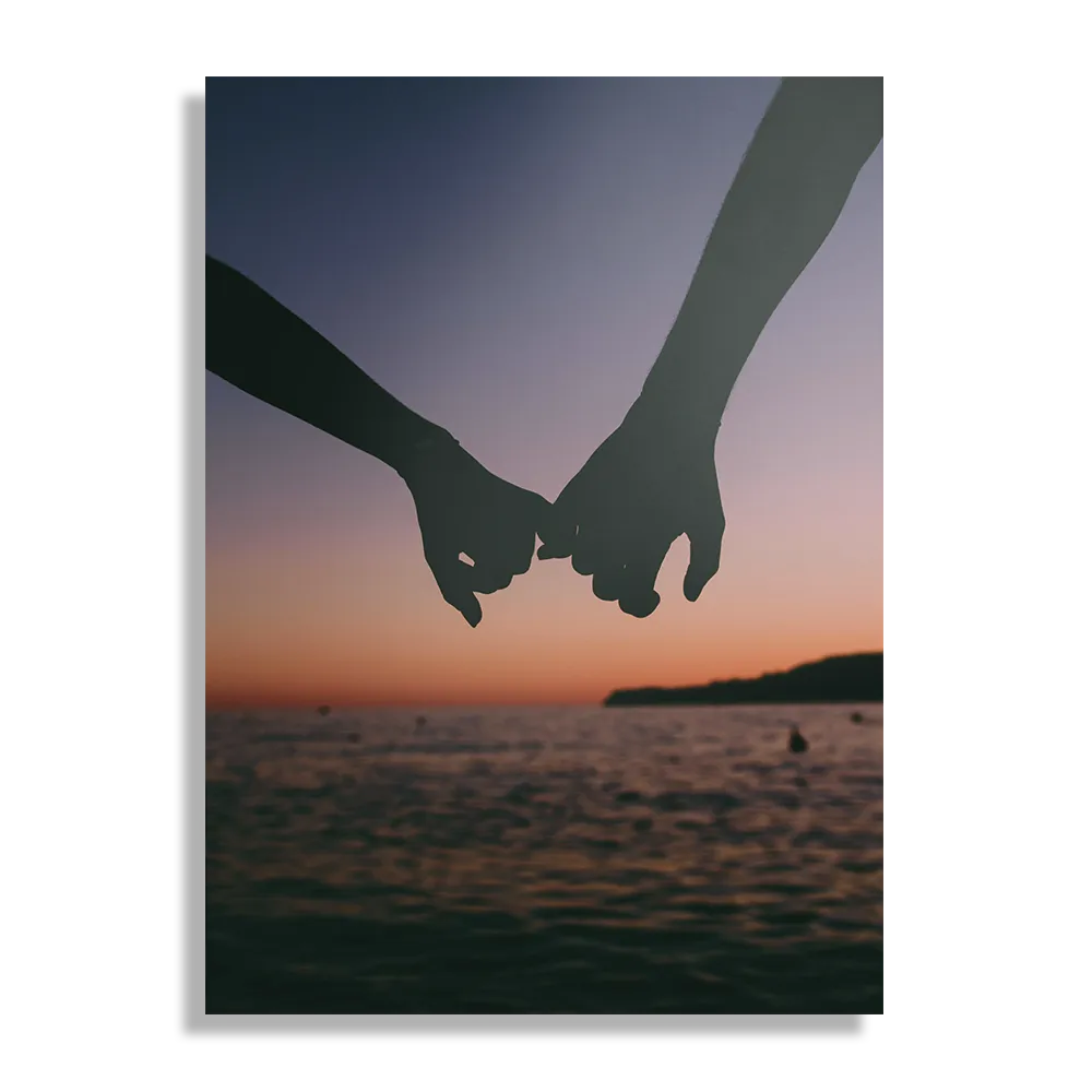 Schilderij De Strandwandeling Rechthoek Verticaal Template DB 50 70 Verticaal Romantisch 14 1