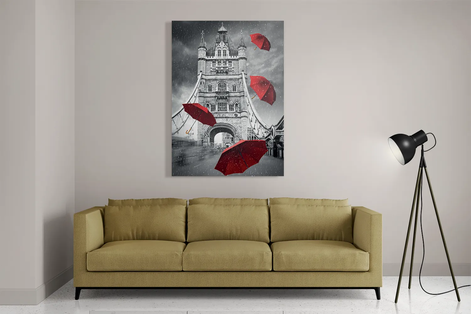 Schilderij Tower Bridge London Rechthoek Verticaal Template DB 50 70 Verticaal Romantisch 17 2