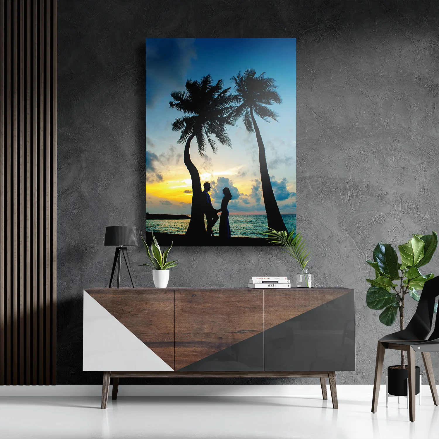 Schilderij Romantiek Op Het Strand Rechthoek Verticaal Template DB 50 70 Verticaal Romantisch 3 3