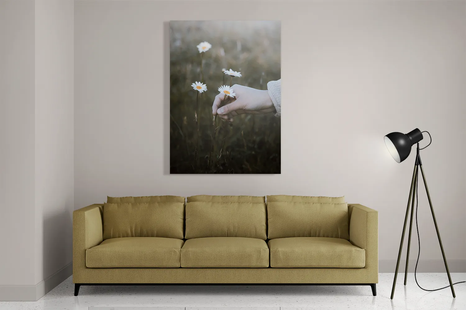 Schilderij Pluk Het Madeliefje Rechthoek Verticaal Template DB 50 70 Verticaal Romantisch 7 2