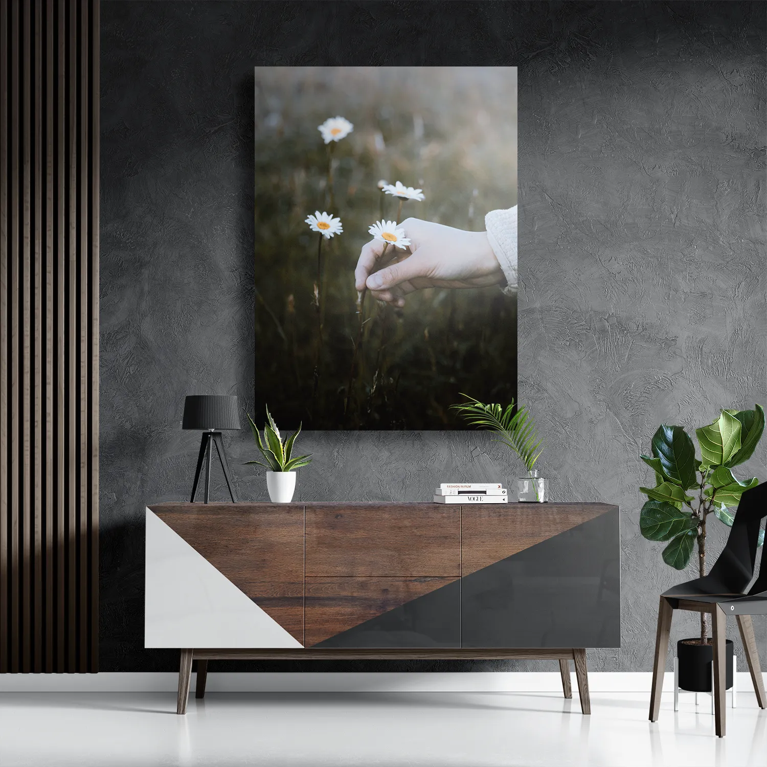 Schilderij Pluk Het Madeliefje Rechthoek Verticaal Template DB 50 70 Verticaal Romantisch 7 3