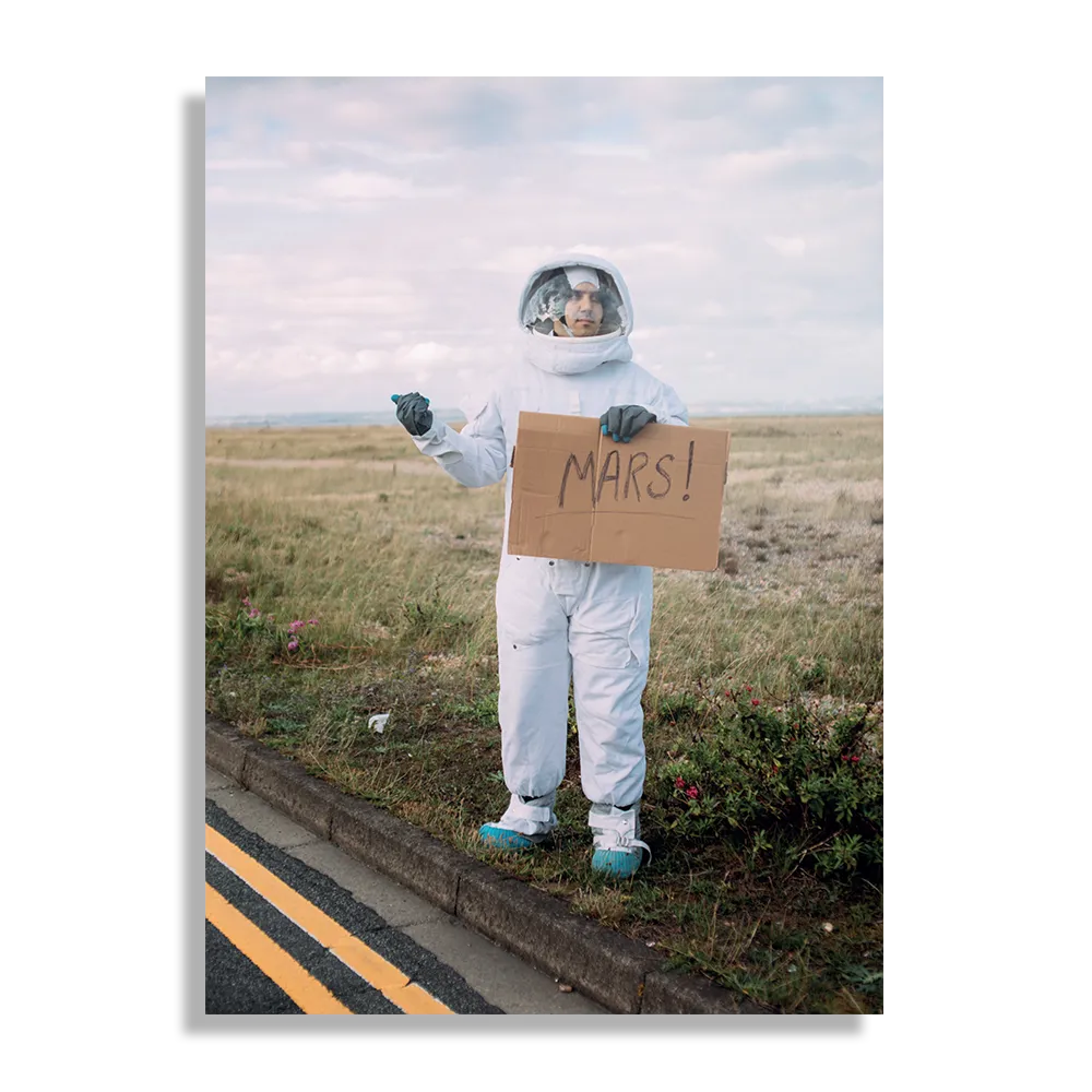 Schilderij Onderweg Naar Mars Rechthoek Verticaal Template DB 50 70 Verticaal Ruimtevaart 1 1