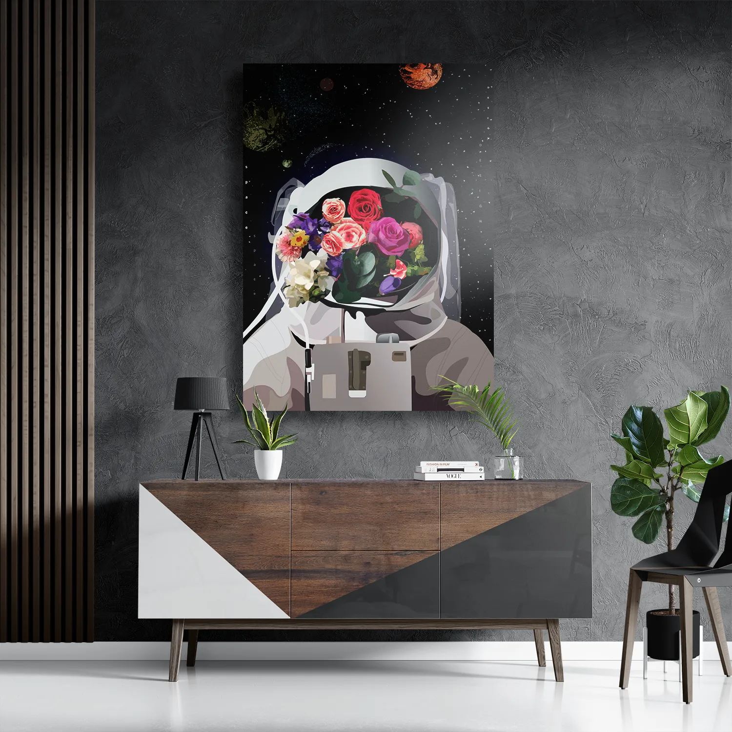 Template_DB_50-70_Verticaal_Ruimtevaart_12-3 Schilderij The love astronaut Rechthoek Verticaal Template DB 50 70 Verticaal Ruimtevaart 12 3