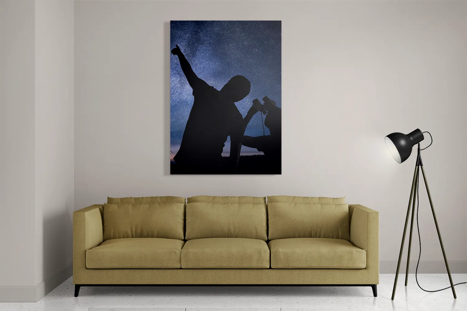 Schilderij Blije ster Rechthoek Verticaal Template DB 50 70 Verticaal Ruimtevaart 18 2