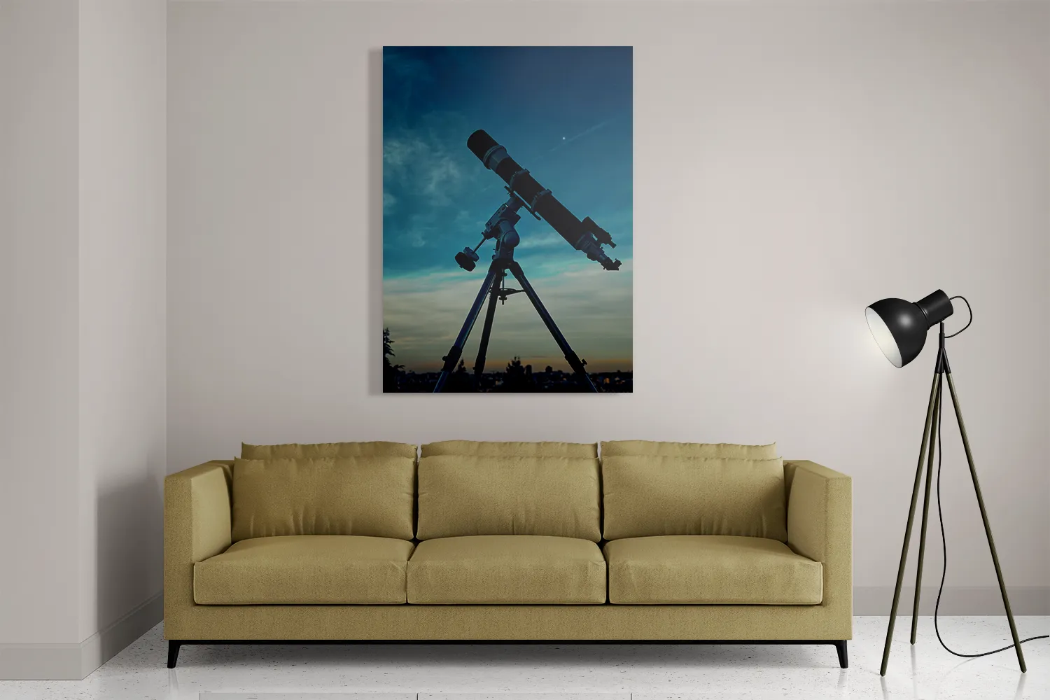 Schilderij De sterren kijker Rechthoek Verticaal Template DB 50 70 Verticaal Ruimtevaart 20 2