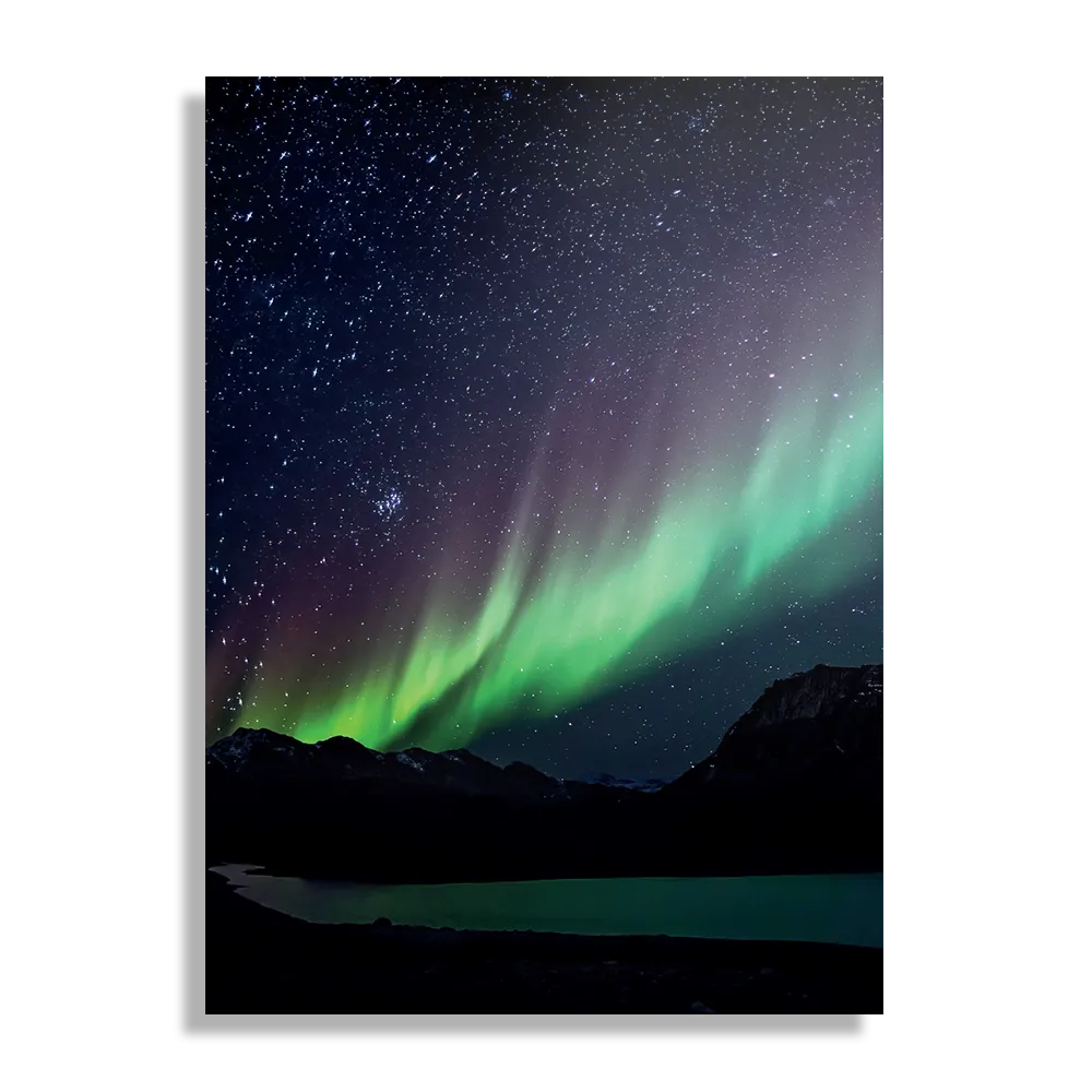 Schilderij Het Noorderlicht Rechthoek Verticaal Template DB 50 70 Verticaal Ruimtevaart 8 1