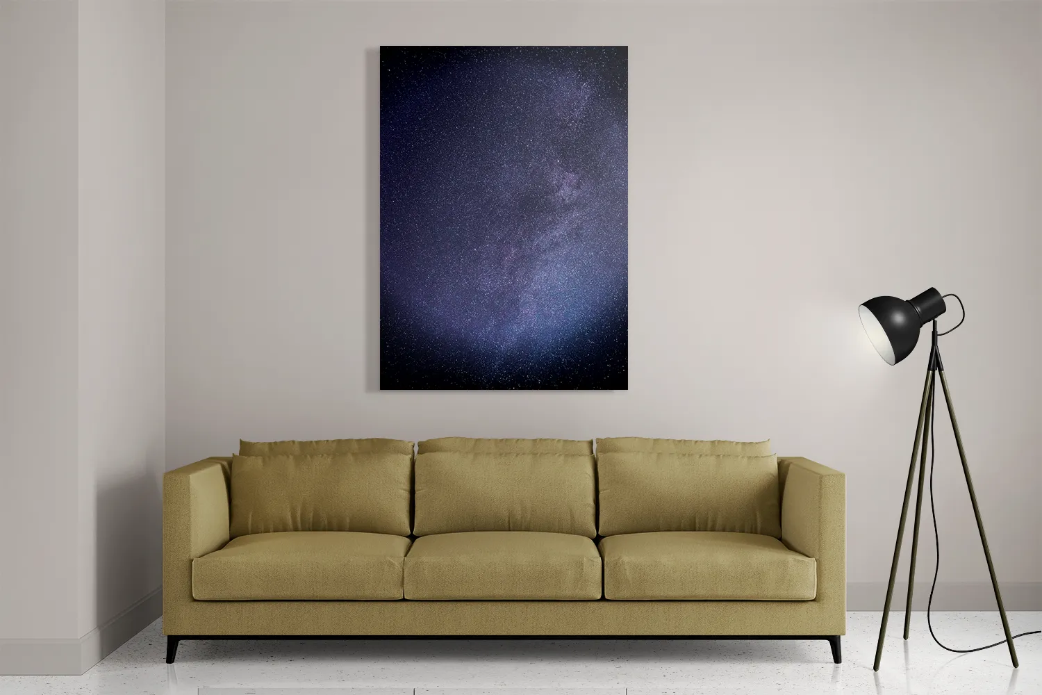 Schilderij Het sterrenstelsel Rechthoek Verticaal Template DB 50 70 Verticaal Ruimtevaart 9 2