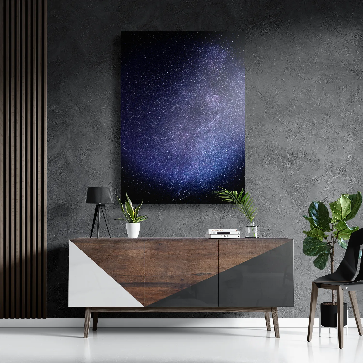 Schilderij Het sterrenstelsel Rechthoek Verticaal Template DB 50 70 Verticaal Ruimtevaart 9 3