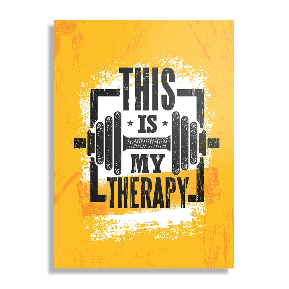 Schilderij This Is My Therapy Rechthoek Verticaal Template DB 50 70 Verticaal Sport 1 1