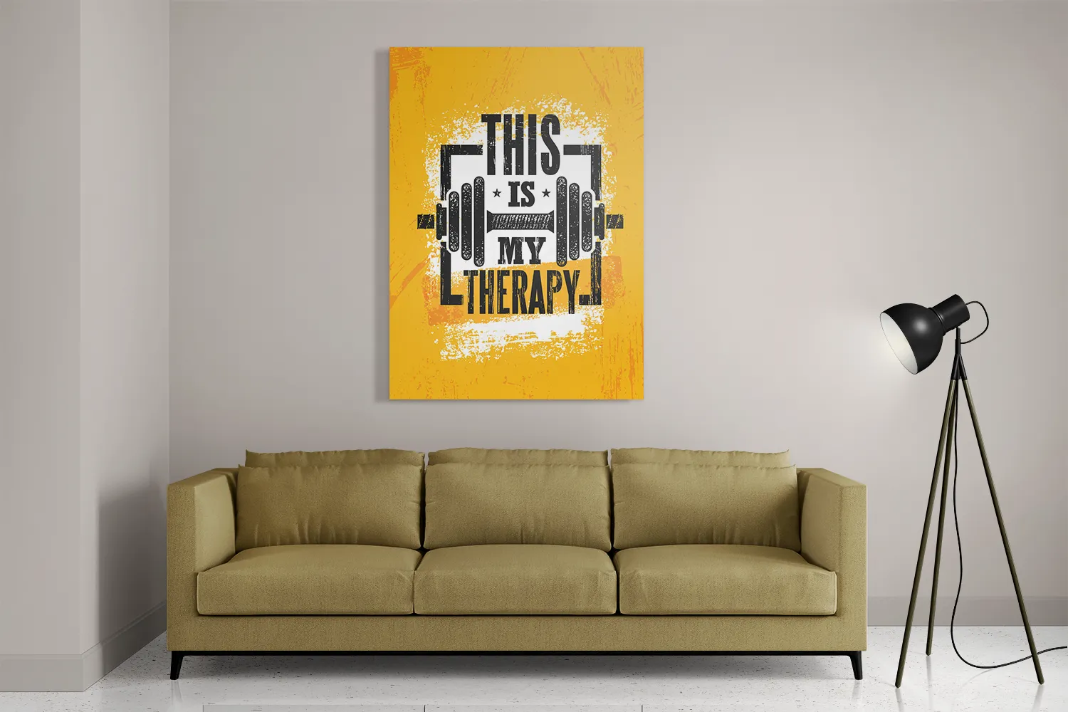 Schilderij This Is My Therapy Rechthoek Verticaal Template DB 50 70 Verticaal Sport 1 2