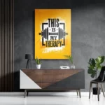 Schilderij This Is My Therapy Rechthoek Verticaal Template DB 50 70 Verticaal Sport 1 3
