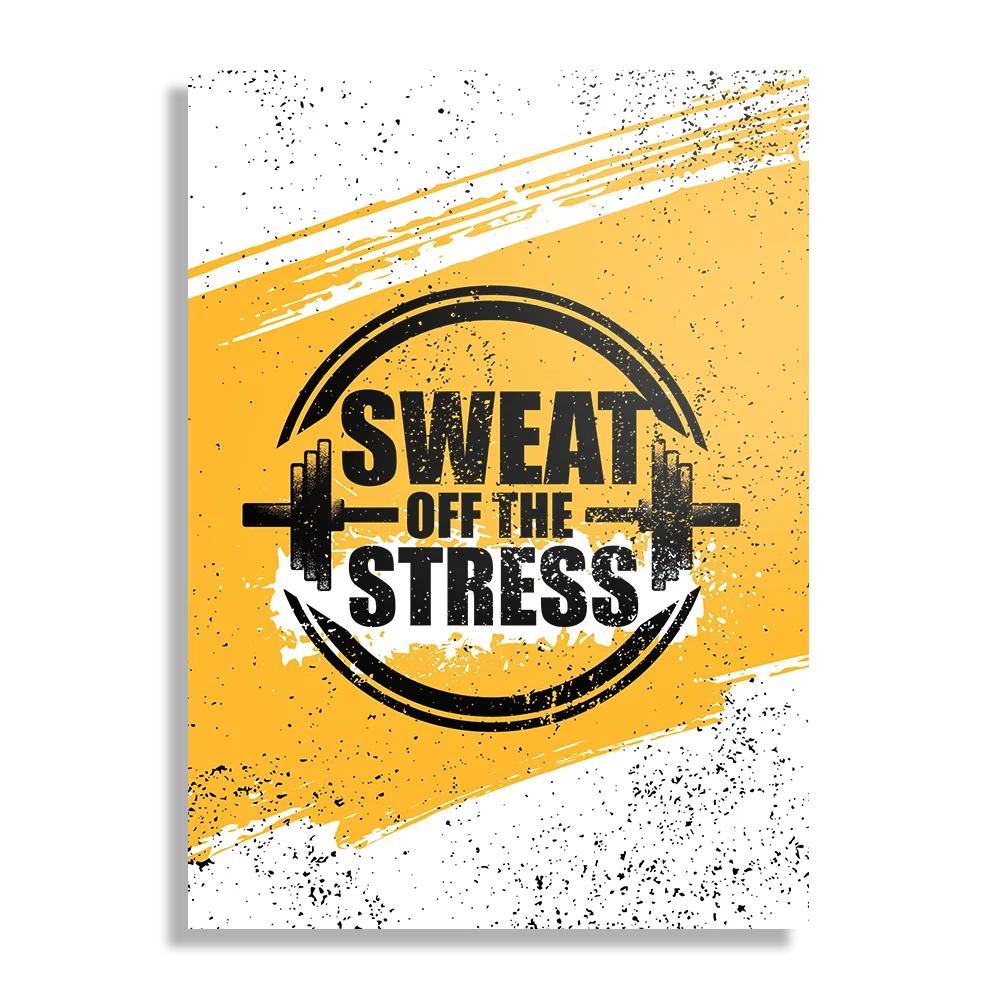 Schilderij Sweat Off Time Stress Rechthoek Verticaal Template DB 50 70 Verticaal Sport 15 1