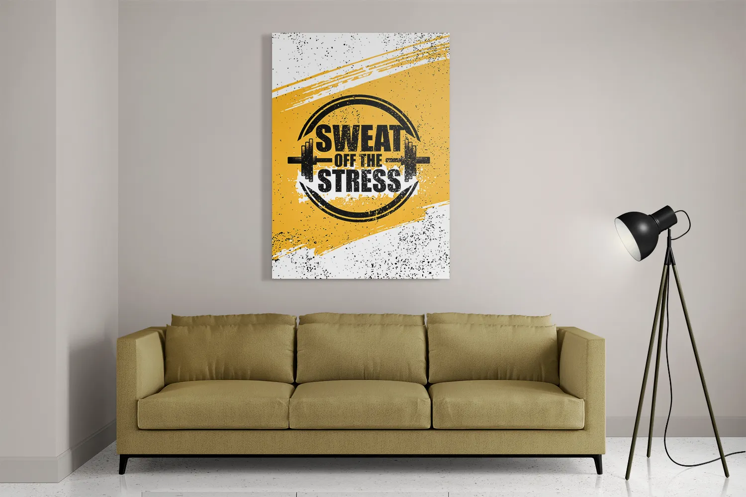 Schilderij Sweat Off Time Stress Rechthoek Verticaal Template DB 50 70 Verticaal Sport 15 2