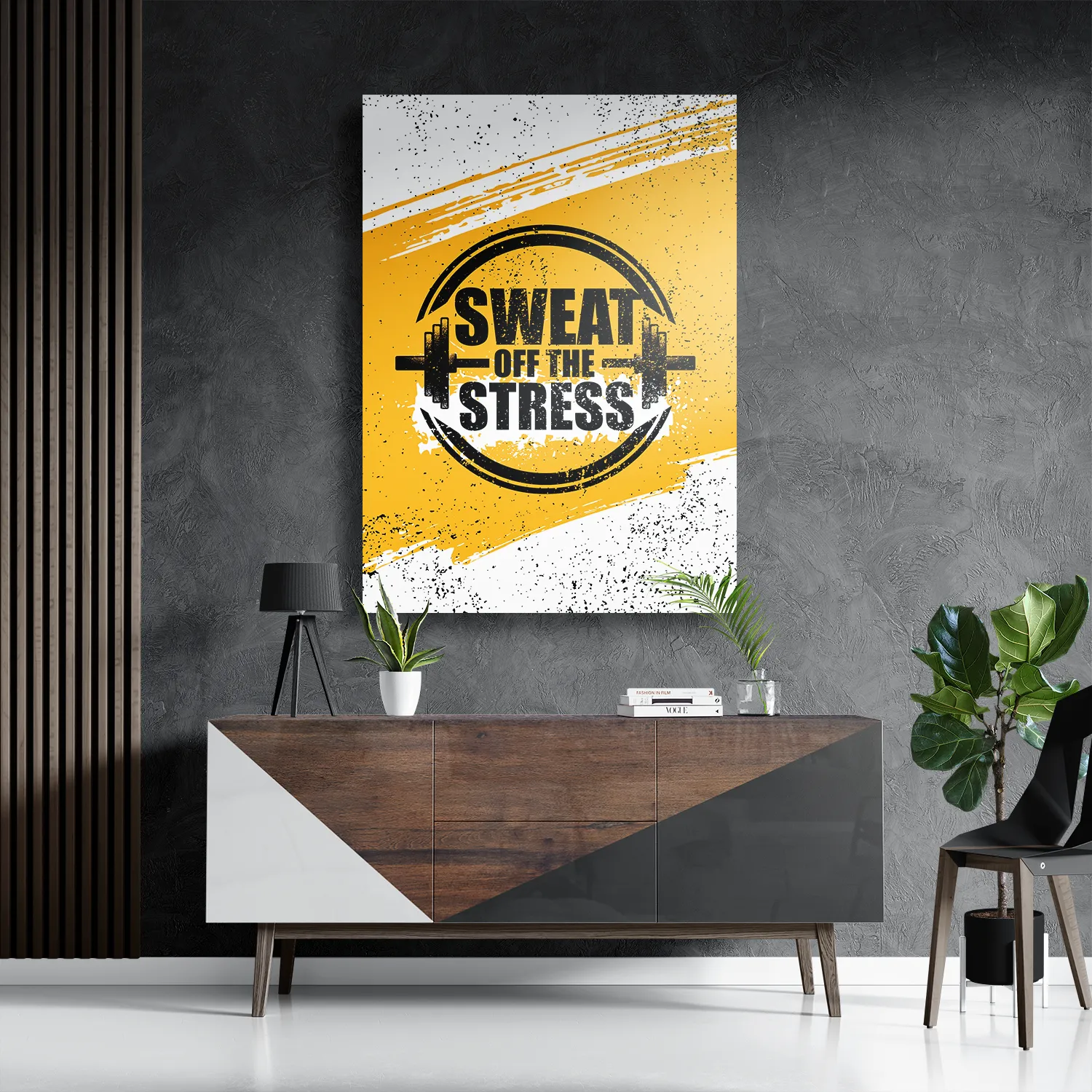 Schilderij Sweat Off Time Stress Rechthoek Verticaal Template DB 50 70 Verticaal Sport 15 3