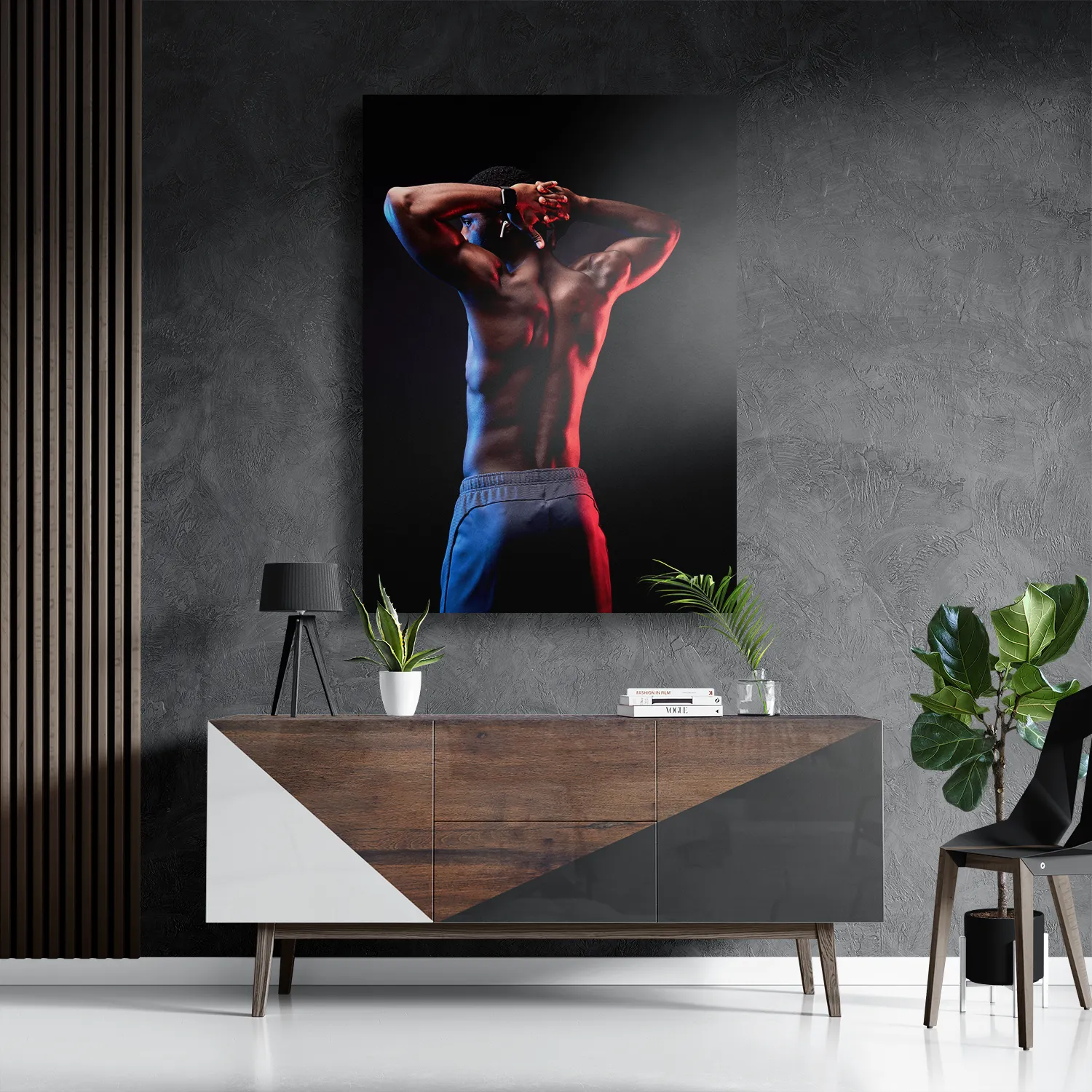 Template_DB_50-70_Verticaal_Sport_19-3 Schilderij Sportieve Donkere Man Rechthoek Verticaal Template DB 50 70 Verticaal Sport 19 3
