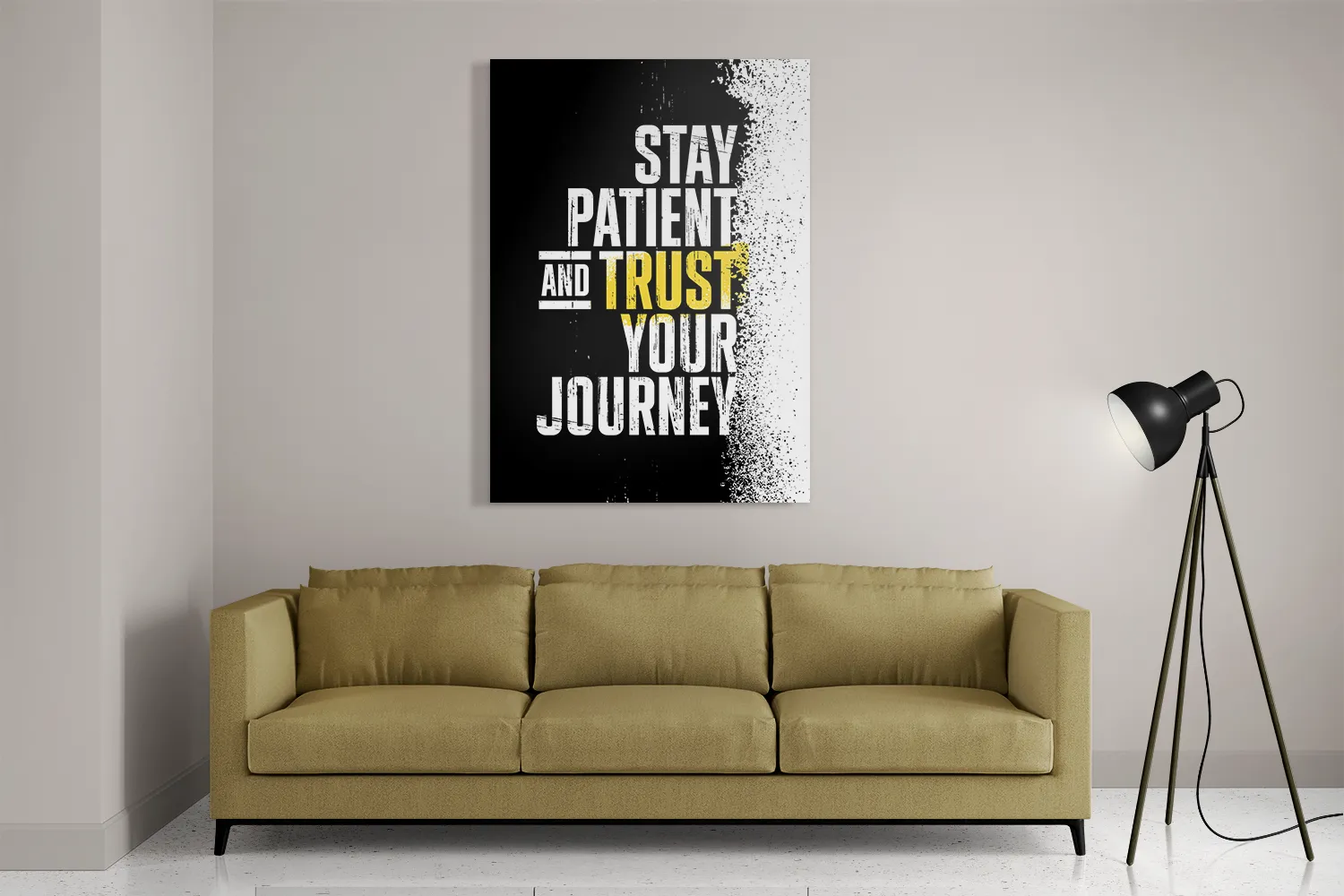 Schilderij Stay Patient And Trust Your Journey Rechthoek Verticaal Template DB 50 70 Verticaal Sport 21 2