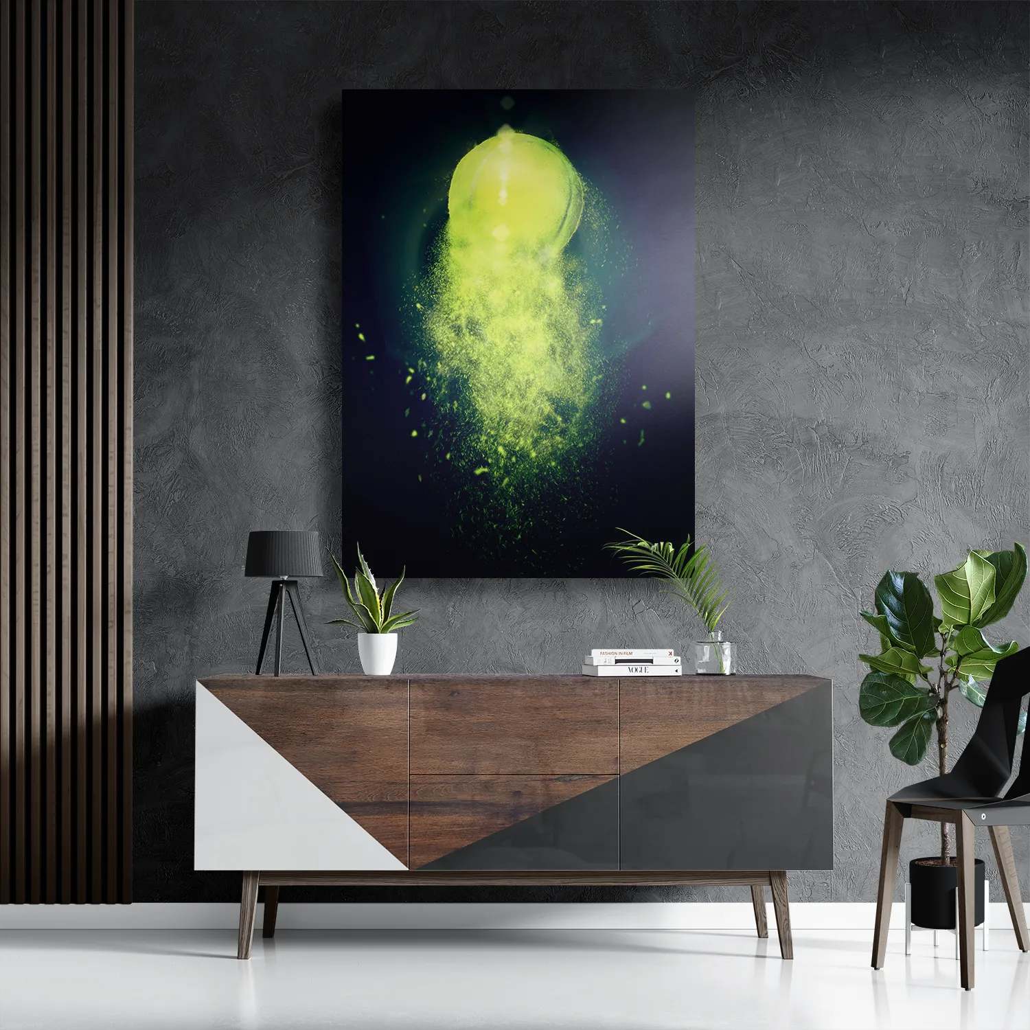 Schilderij Tennisbal Rechthoek Verticaal Template DB 50 70 Verticaal Sport 8 3