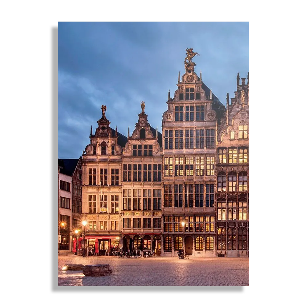 Schilderij Grote Markt Antwerpen Rechthoek Verticaal Template DB 50 70 Verticaal Steden 101 1
