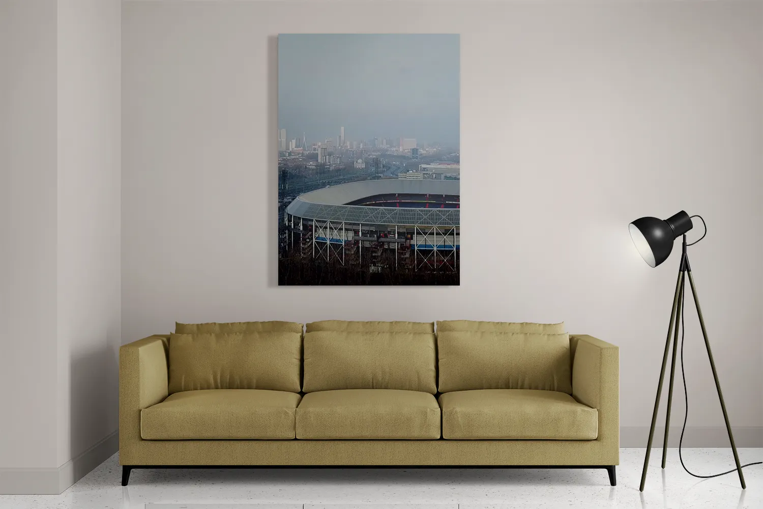 Schilderij Stadion Feijenoord De Kuip 01 Rechthoek Verticaal Template DB 50 70 Verticaal Steden 102 2