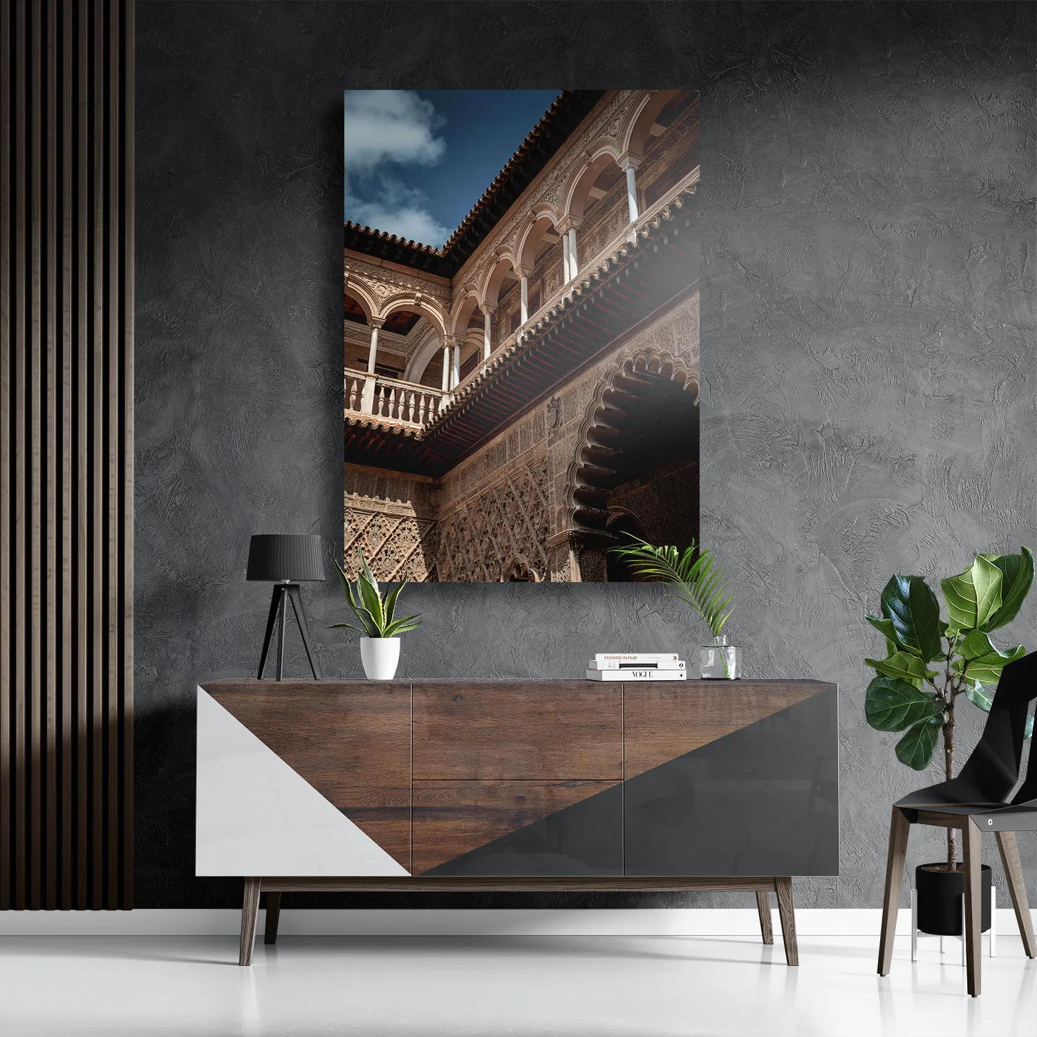Schilderij Koninklijk Paleis van Sevilla Rechthoek Verticaal Template DB 50 70 Verticaal Steden 15 3