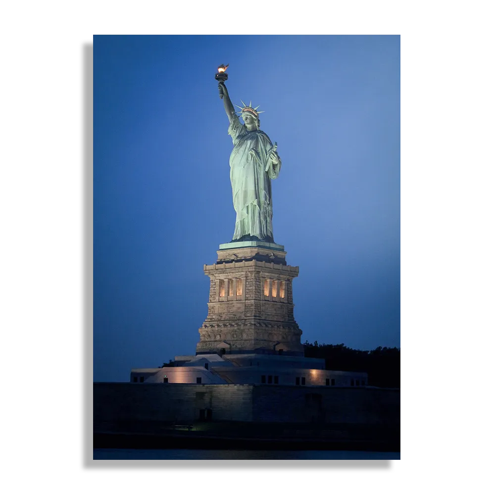 Schilderij Vrijheidsbeeld New York Donker 01 Rechthoek Verticaal Template DB 50 70 Verticaal Steden 18 1