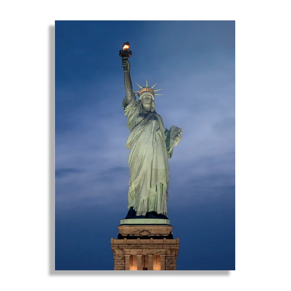 Schilderij Vrijheidsbeeld New York Donker 02 Rechthoek Verticaal Template DB 50 70 Verticaal Steden 19 1