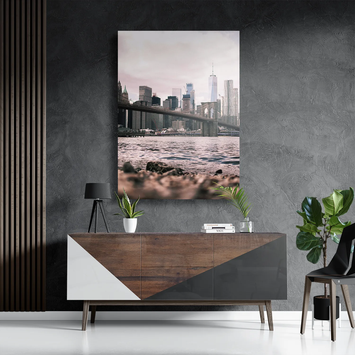Template_DB_50-70_Verticaal_Steden_24-3 Schilderij Brooklyn Bridge New York Rechthoek Verticaal Template DB 50 70 Verticaal Steden 24 3