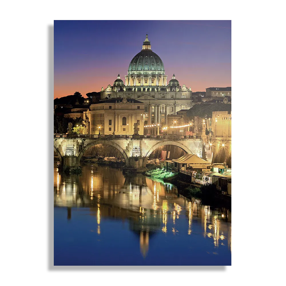 Template_DB_50-70_Verticaal_Steden_29-1 Schilderij Rivier Tiber Rome at Night Rechthoek Verticaal Template DB 50 70 Verticaal Steden 29 1