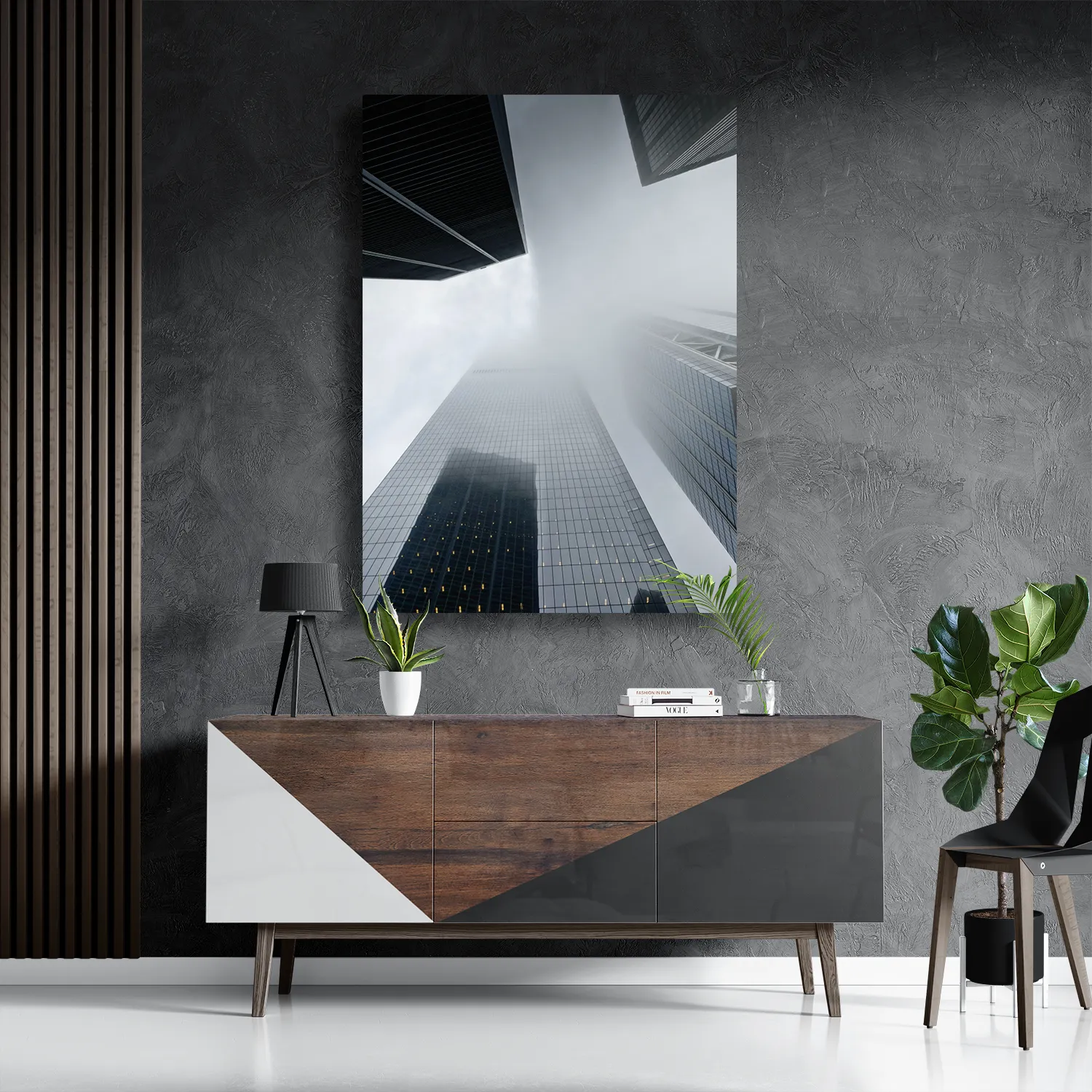 Schilderij New York Rain Print Rechthoek Verticaal Template DB 50 70 Verticaal Steden 39 3