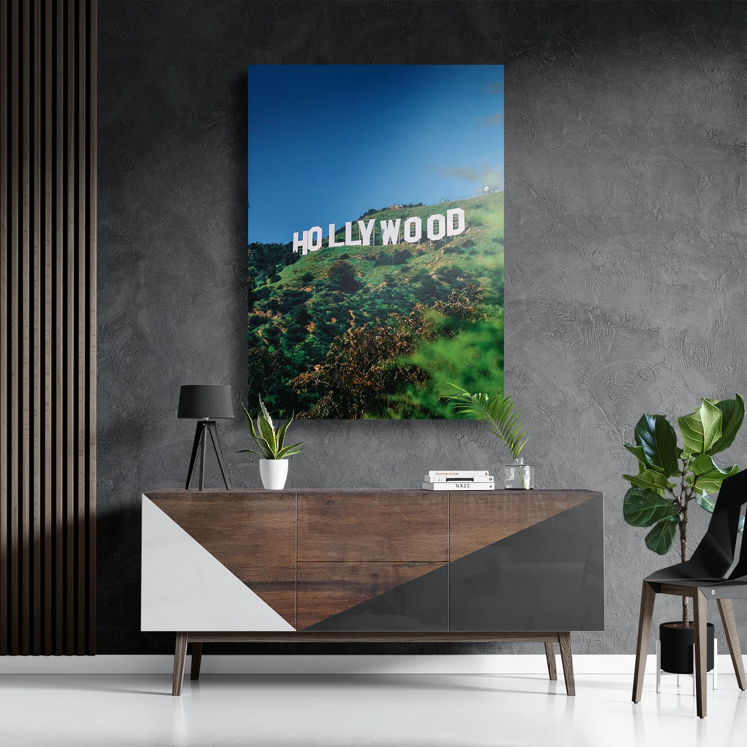 Schilderij Hollywood Letters Rechthoek Verticaal Template DB 50 70 Verticaal Steden 40 3