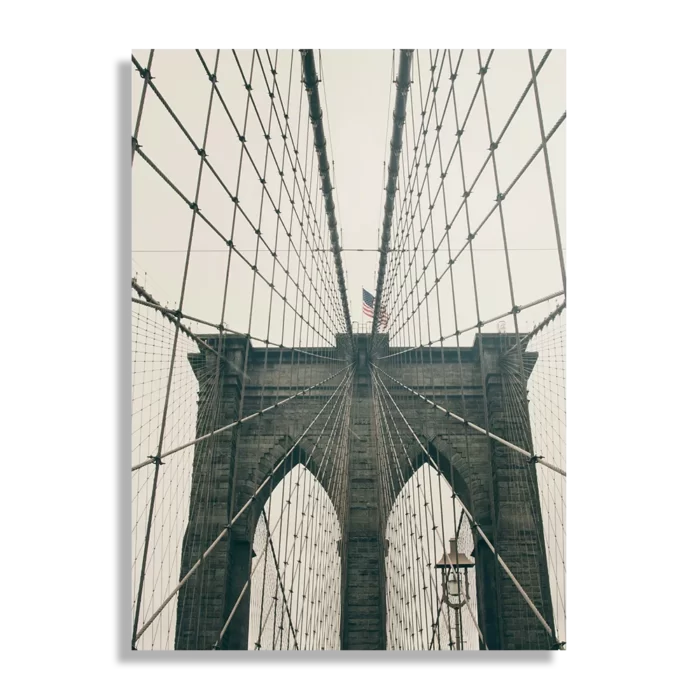 Schilderij Brooklyn Bridge New York City Rechthoek Verticaal Template DB 50 70 Verticaal Steden 41 1