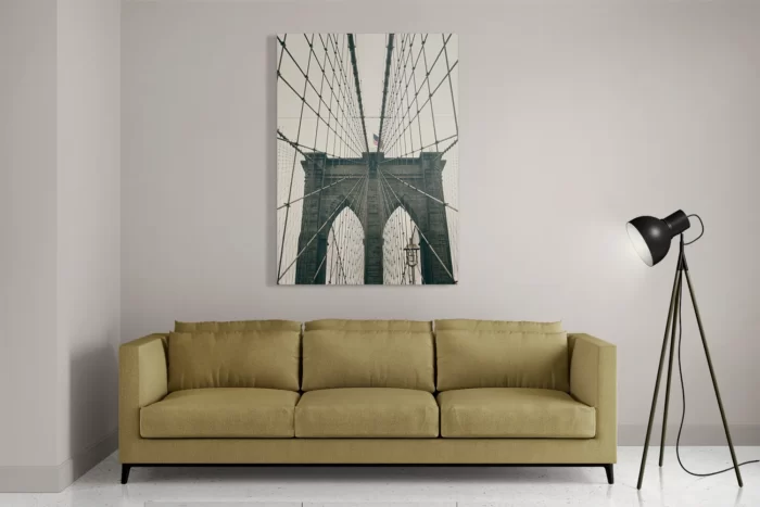 Schilderij Brooklyn Bridge New York City Rechthoek Verticaal Template DB 50 70 Verticaal Steden 41 2