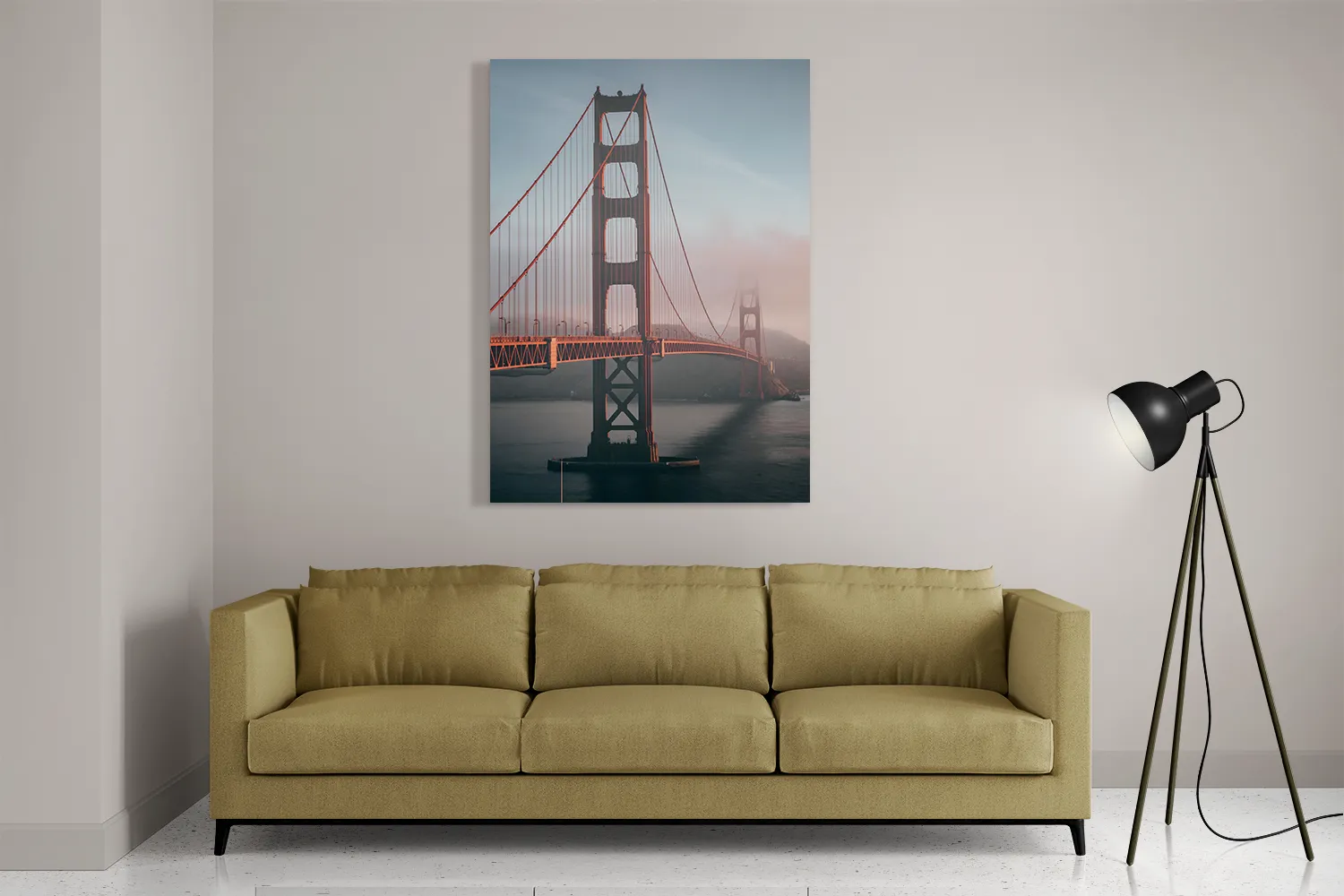 Template_DB_50-70_Verticaal_Steden_49-2 Schilderij Golden Gate Bridge San Francisco Rechthoek Verticaal Template DB 50 70 Verticaal Steden 49 2
