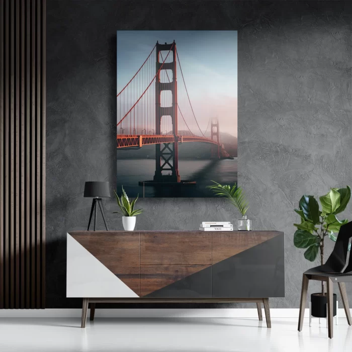Schilderij Golden Gate Bridge San Francisco Rechthoek Verticaal Template DB 50 70 Verticaal Steden 49 3