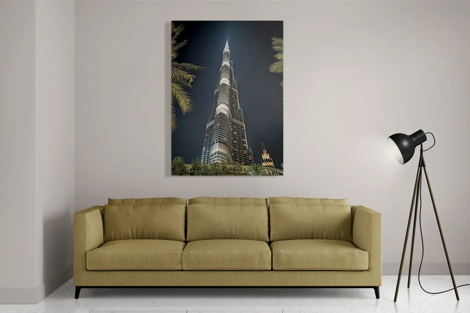 Template_DB_50-70_Verticaal_Steden_50-2 Schilderij Burj Khalifa at Night Rechthoek Verticaal Template DB 50 70 Verticaal Steden 50 2