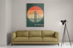 Schilderij San Francisco 1976 Golden Gate Bridge Rechthoek Verticaal Template DB 50 70 Verticaal Steden 55 2