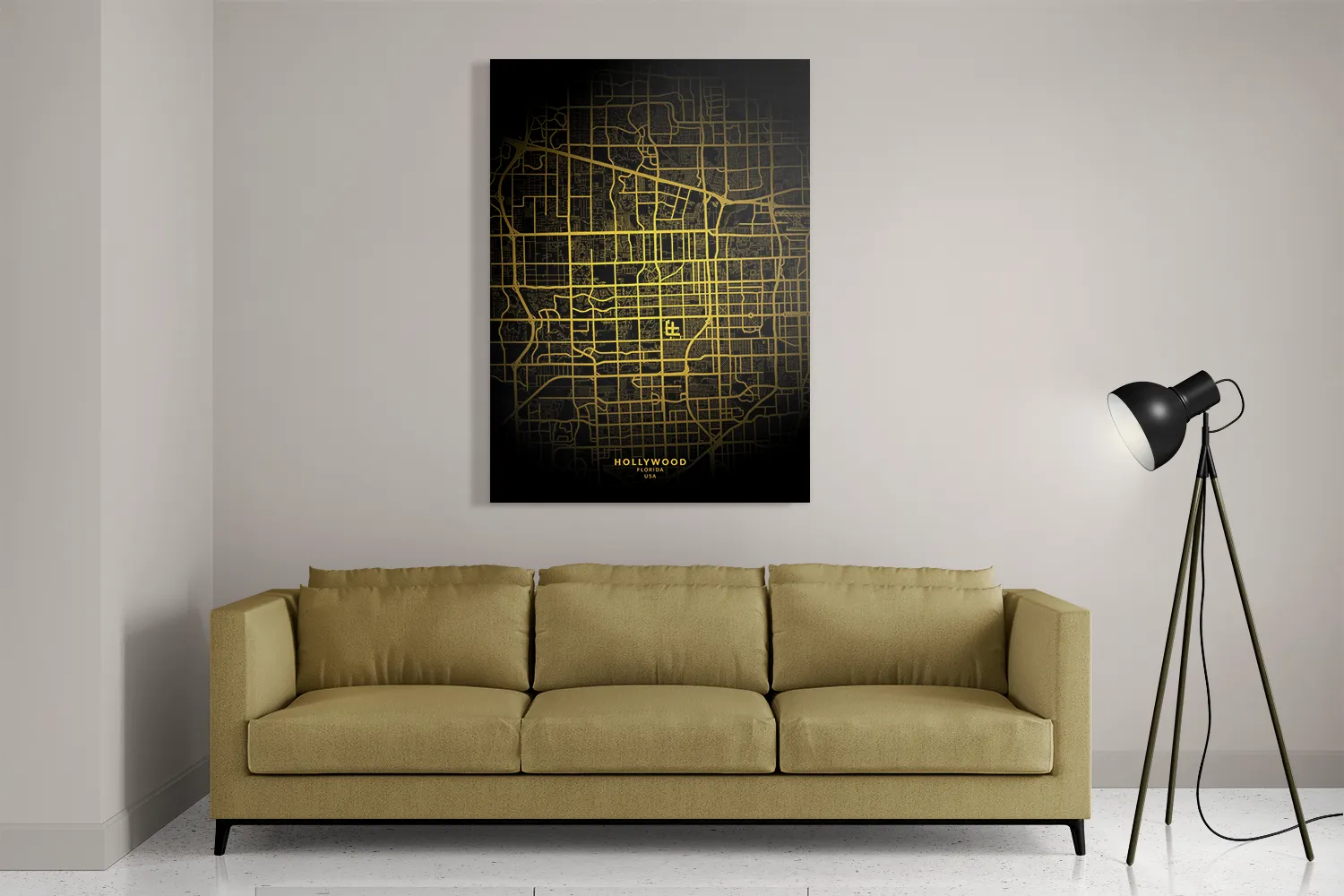Template_DB_50-70_Verticaal_Steden_72-2 Schilderij Hollywood Plattegrond Zwart Geel Rechthoek Verticaal Template DB 50 70 Verticaal Steden 72 2