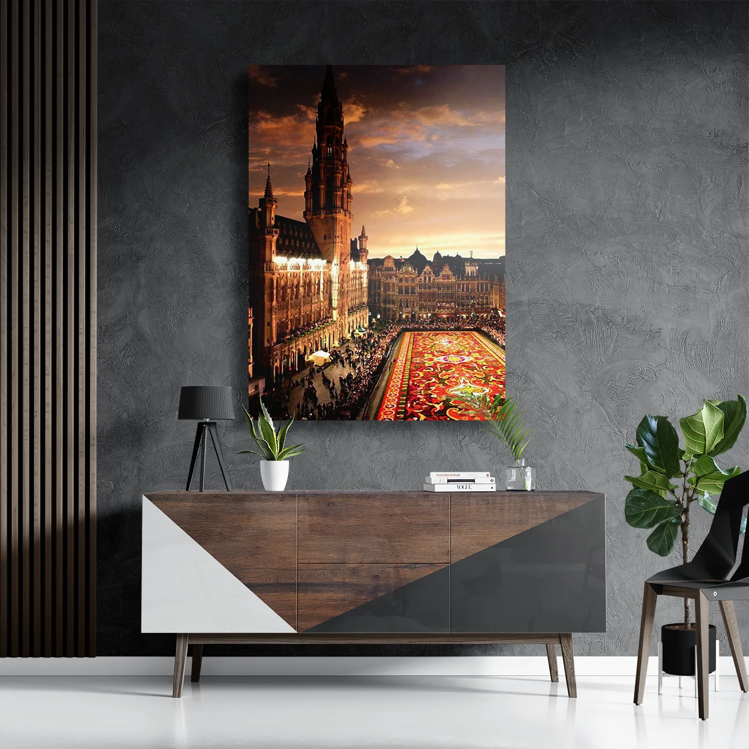 Schilderij Grote Markt Brussel Rechthoek Verticaal Template DB 50 70 Verticaal Steden 99 3