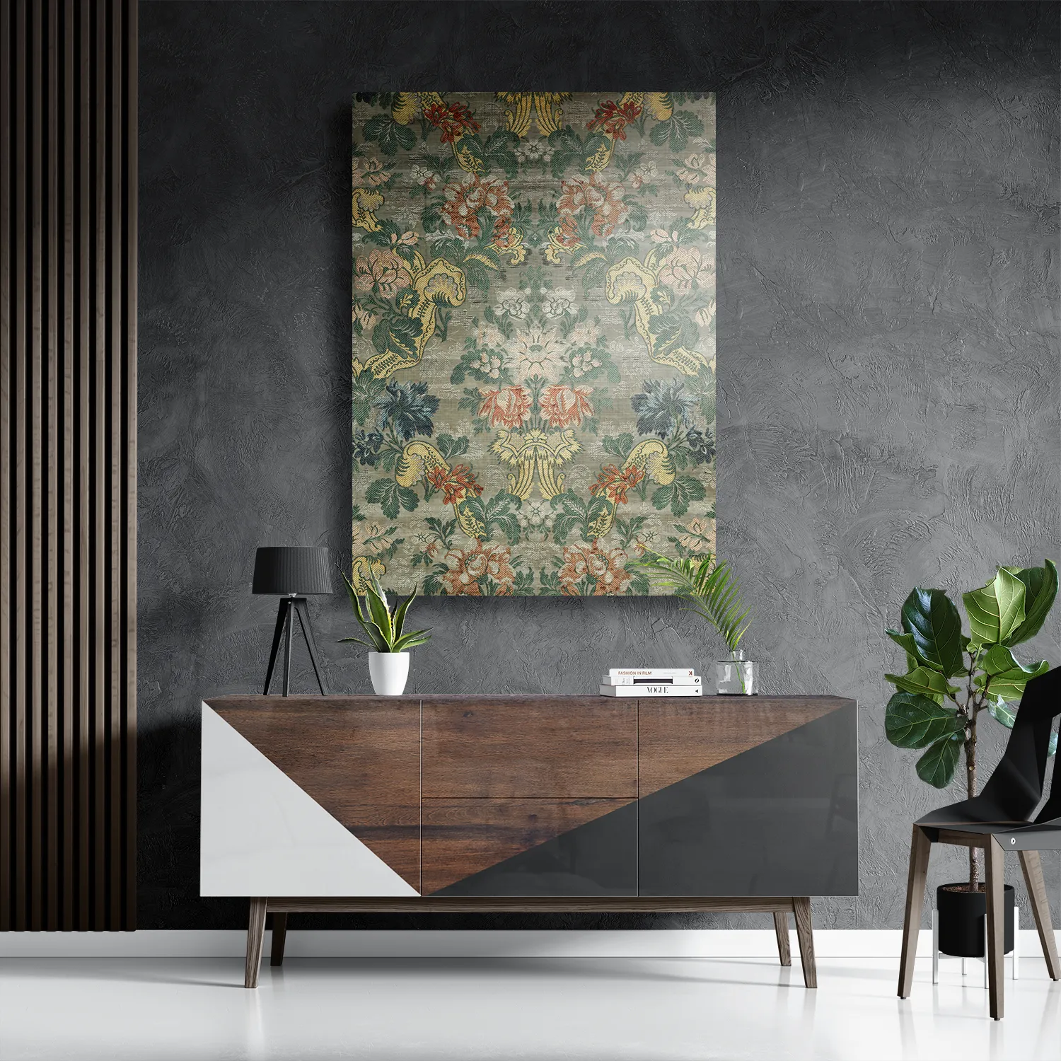 Schilderij Vintage Print Rechthoek Verticaal Template DB 50 70 Verticaal Vintage 18 3
