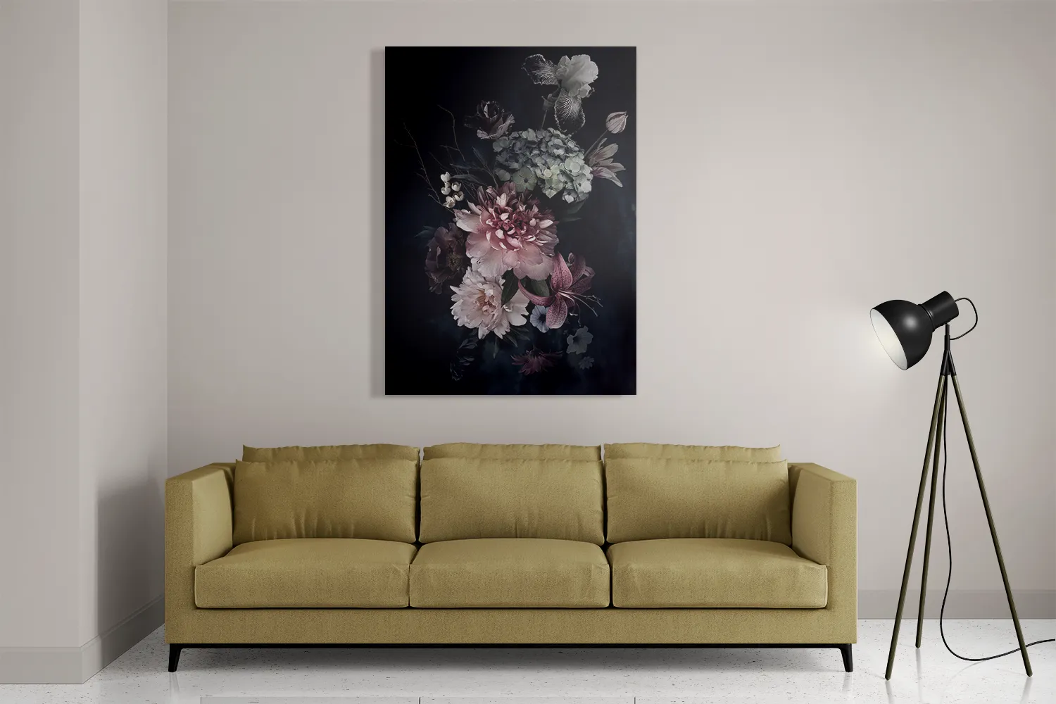 Schilderij Modern Stil Leven Bloemen 03 Rechthoek Verticaal Template DB 50 70 Verticaal Vintage 24 2