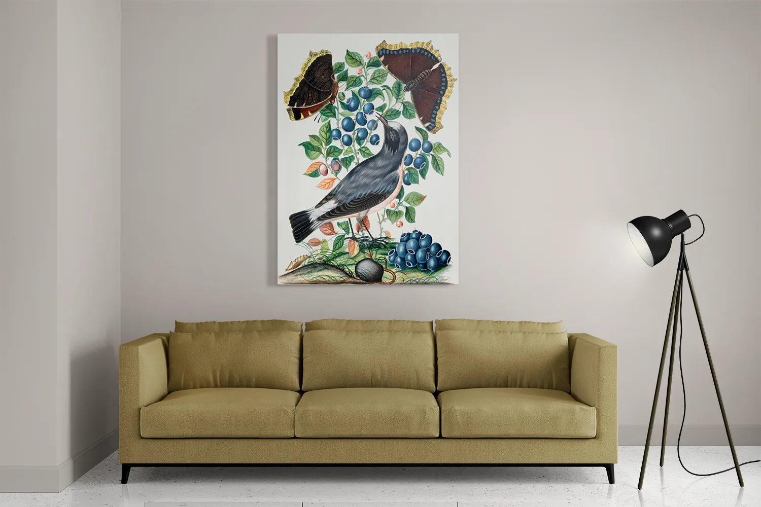 Template_DB_50-70_Verticaal_Vintage_6-2 Schilderij Prent Natuur Vogel en Bloemen 06 Rechthoek Verticaal Template DB 50 70 Verticaal Vintage 6 2