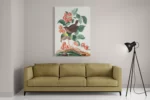 Schilderij Prent Natuur Vogel en Bloemen 08 Rechthoek Verticaal Template DB 50 70 Verticaal Vintage 8 2