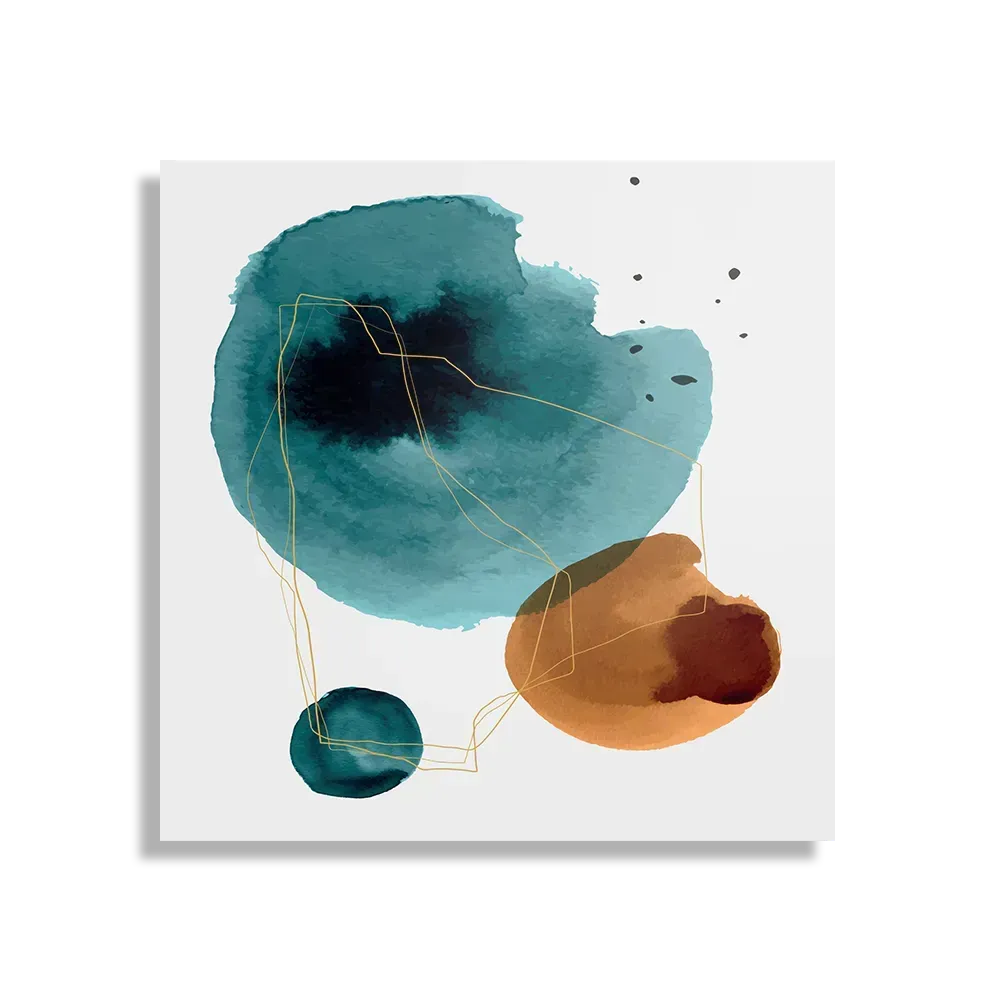 Schilderij Abstract Cirkels Multikleur 03 Vierkant Template D Vierkant Abstract 110 1