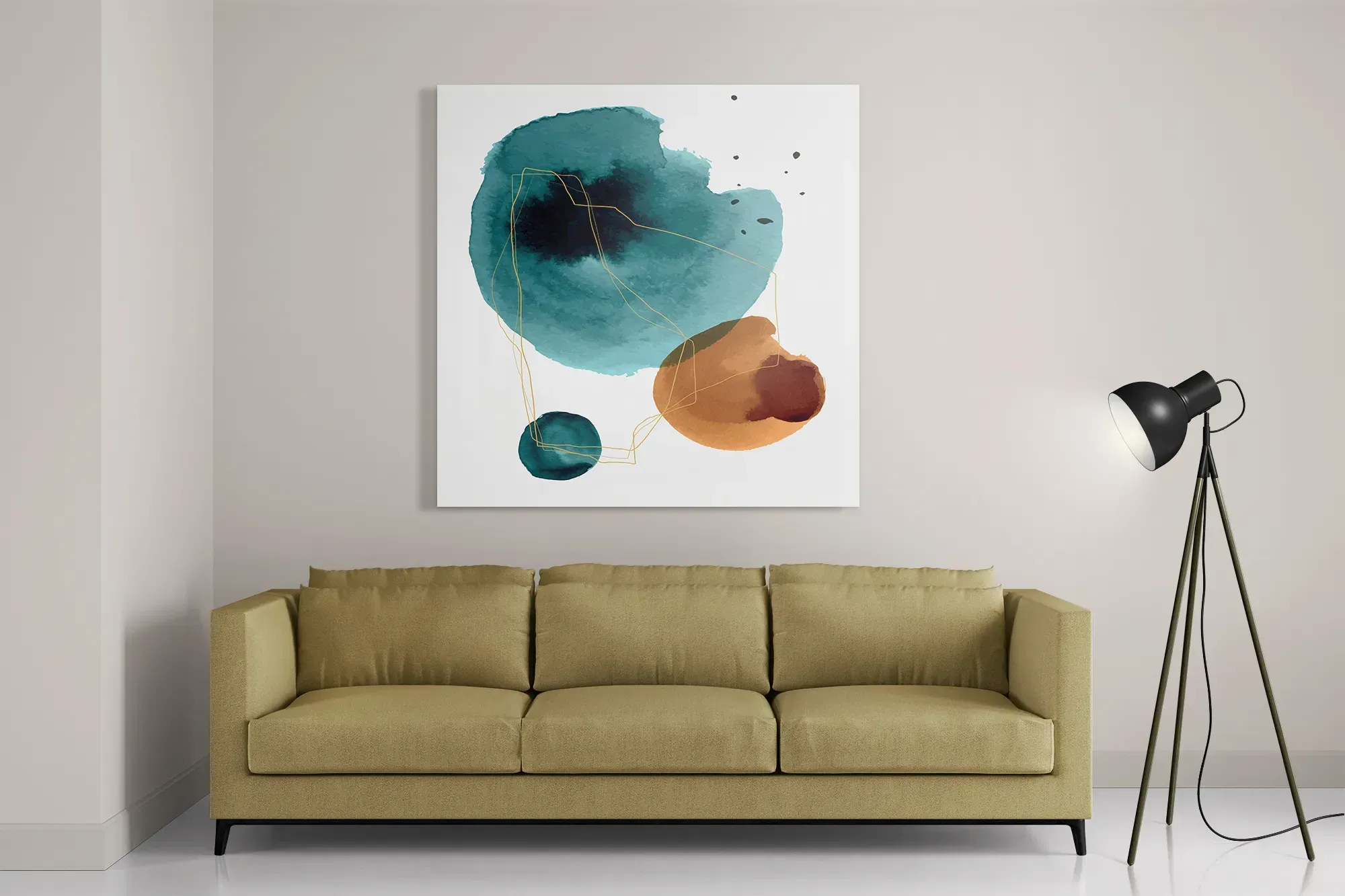 Schilderij Abstract Cirkels Multikleur 03 Vierkant Template D Vierkant Abstract 110 2