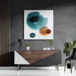 Schilderij Abstract Cirkels Multikleur 03 Vierkant Template D Vierkant Abstract 110 3