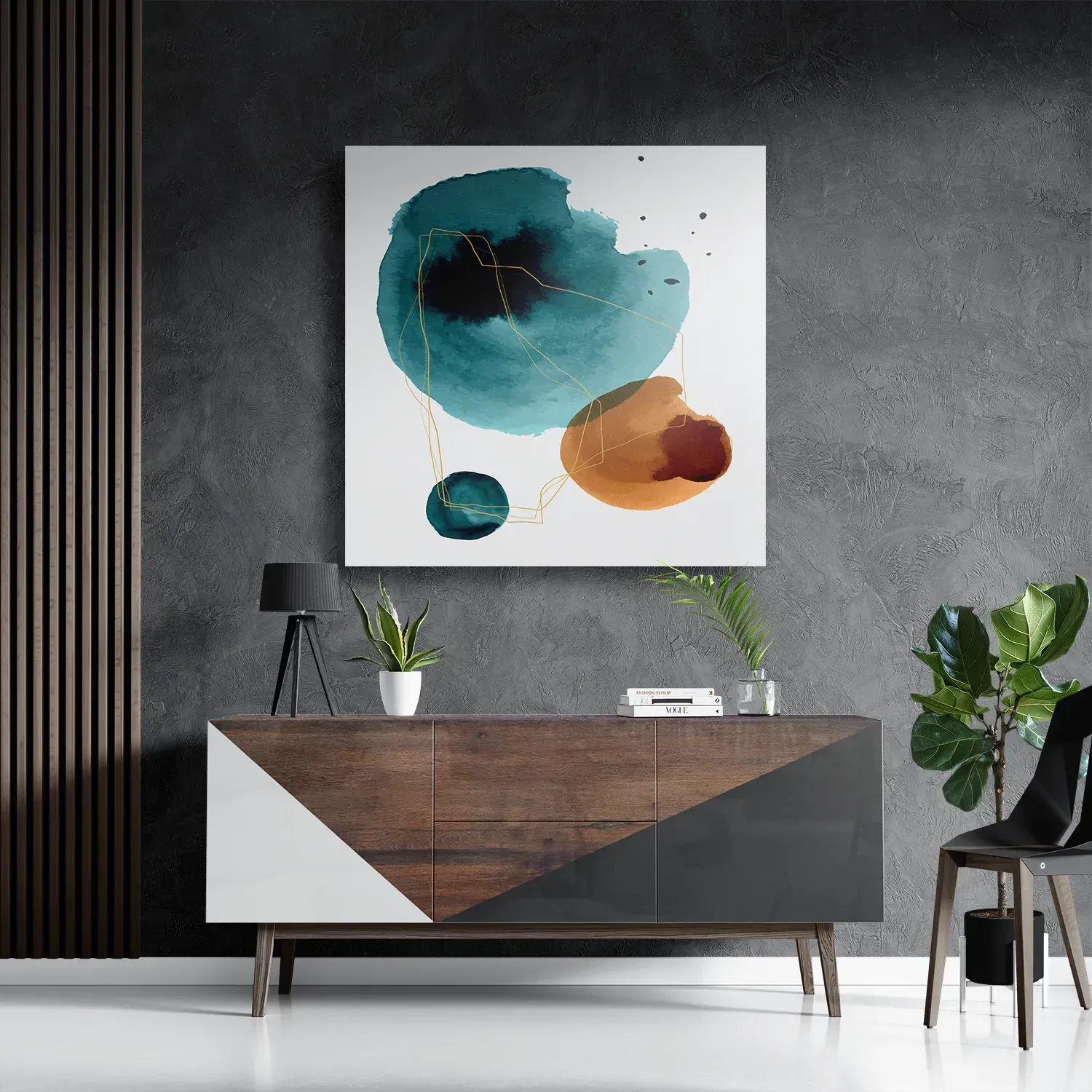 Schilderij Abstract Cirkels Multikleur 03 Vierkant Template D Vierkant Abstract 110 3